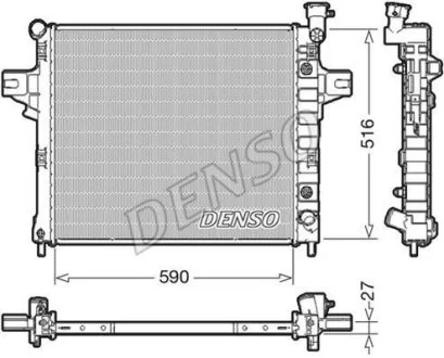 - Радіатор охолодження DENSO DRM06031