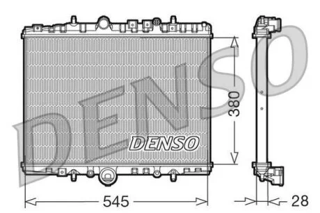 Радіатор охолоджування DENSO DRM07056