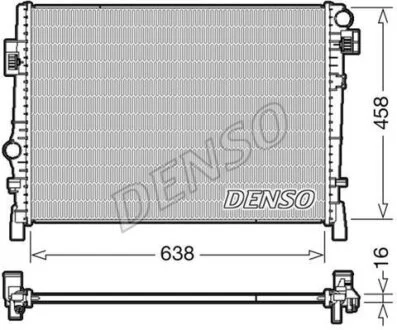 - Радіатор охолодження DENSO DRM09054