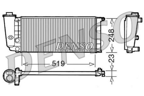 Радіатор охолоджування DENSO DRM09061