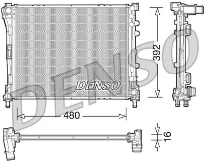 Радіатор охолоджування DENSO DRM09087
