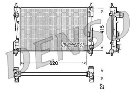 Радіатор охолоджування DENSO DRM09110