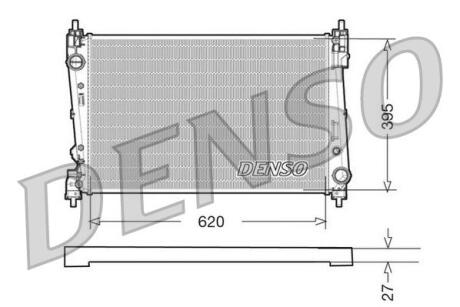 Радіатор охолоджування DENSO DRM09112