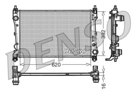 Радіатор охолоджування DENSO DRM09113