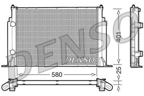 Радіатор охолоджування DENSO DRM09122