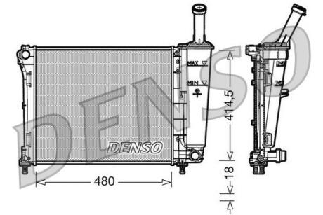 Радіатор охолоджування DENSO DRM09161