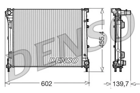 Радіатор охолоджування DENSO DRM09162