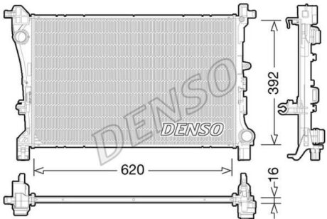 Радіатор DENSO DRM09166