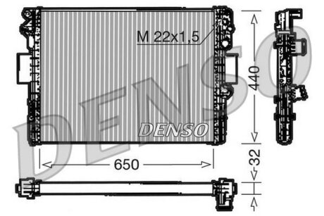 Радіатор охолоджування DENSO DRM12005
