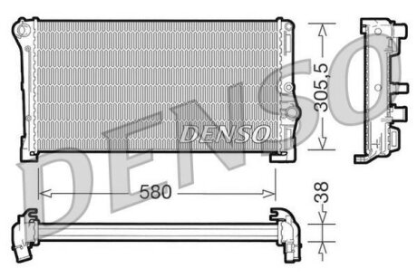 Радіатор охолоджування DENSO DRM13010