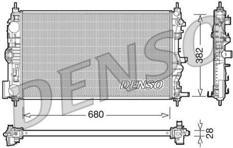 - Радіатор охолодження DENSO DRM15005