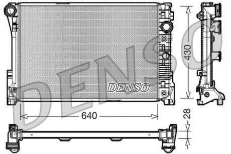 - Радіатор охолодження DENSO DRM17043