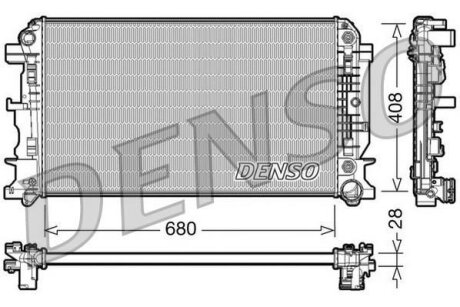 - Радіатор охолодження DENSO DRM17044