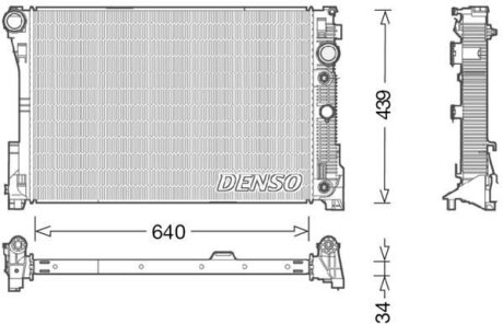 - Радіатор охолодження DENSO DRM17048