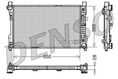 - Радіатор охолодження DENSO DRM17079