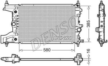 - Радіатор охолодження DENSO DRM20005