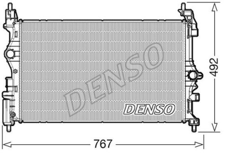 - Радіатор охолодження DENSO DRM20019
