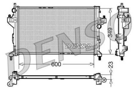 - Радіатор охолодження DENSO DRM20045