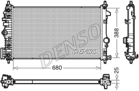 - Радіатор охолодження DENSO DRM20108