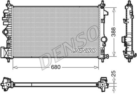 - Радіатор охолодження DENSO DRM20109