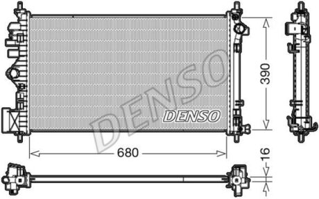 - Радіатор охолодження DENSO DRM20111