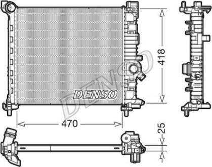 - Радіатор охолодження DENSO DRM20114