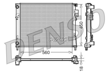 - Радіатор охолодження DENSO DRM23095