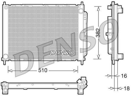 - Радіатор охолодження DENSO DRM23101