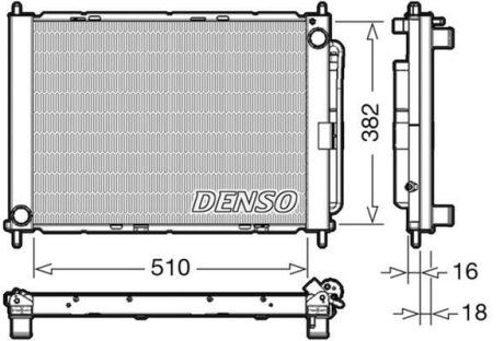 - Радіатор охолодження DENSO DRM23104