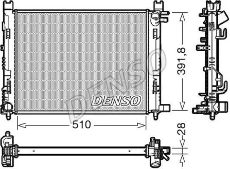 - Радіатор охолодження DENSO DRM23109