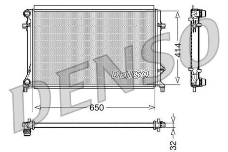 - Радіатор охолодження DENSO DRM32016