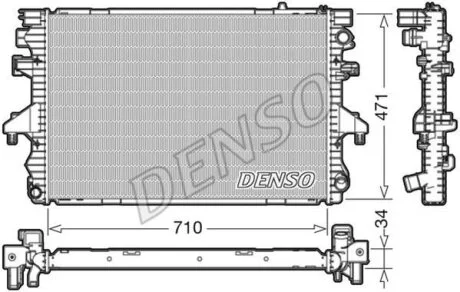 - Радіатор охолодження DENSO DRM32040