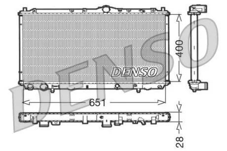 - Радіатор охолодження DENSO DRM33060