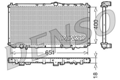- Радіатор охолодження DENSO DRM33061