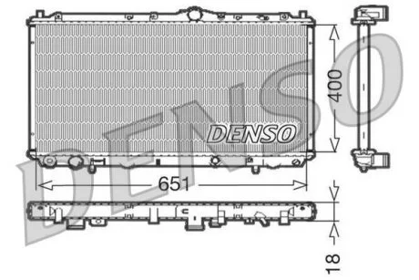 - Радіатор охолодження DENSO DRM33061
