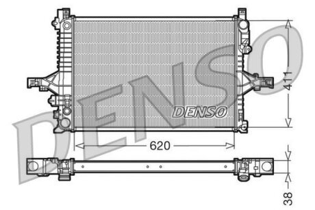 - Радіатор охолодження DENSO DRM33066