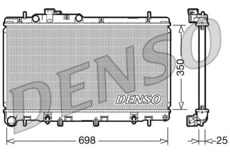 - Радіатор охолодження DENSO DRM36011