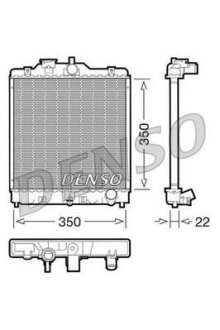- Радіатор охолодження DENSO DRM40003