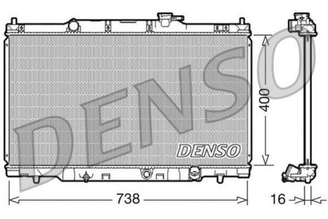 - Радіатор охолодження DENSO DRM40011