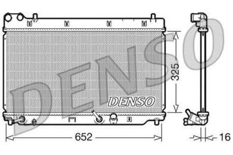 - Радіатор охолодження DENSO DRM40014