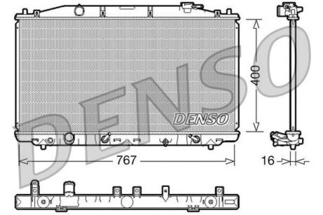 - Радіатор охолодження DENSO DRM40025