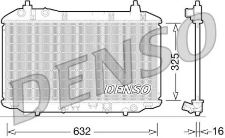 - Радіатор охолодження DENSO DRM40031