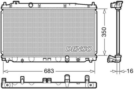 - Радіатор охолодження DENSO DRM40035