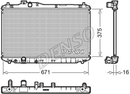 - Радіатор охолодження DENSO DRM40037