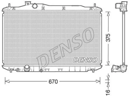 - Радіатор охолодження DENSO DRM40040