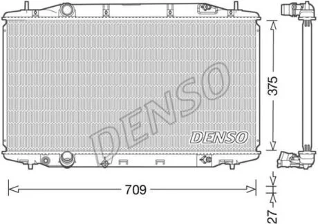 - Радіатор охолодження DENSO DRM40041