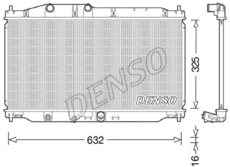 - Радіатор охолодження DENSO DRM40043