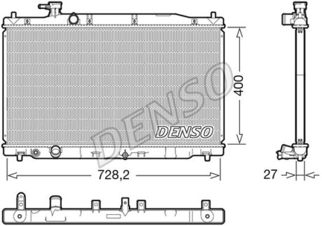 Радіатор основний DENSO DRM40050