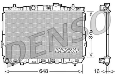 - Радіатор охолодження DENSO DRM41001