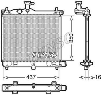 - Радіатор охолодження DENSO DRM41009
